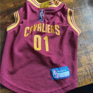 Cavaliers Dog Jersey - Wine and Gold Size Small